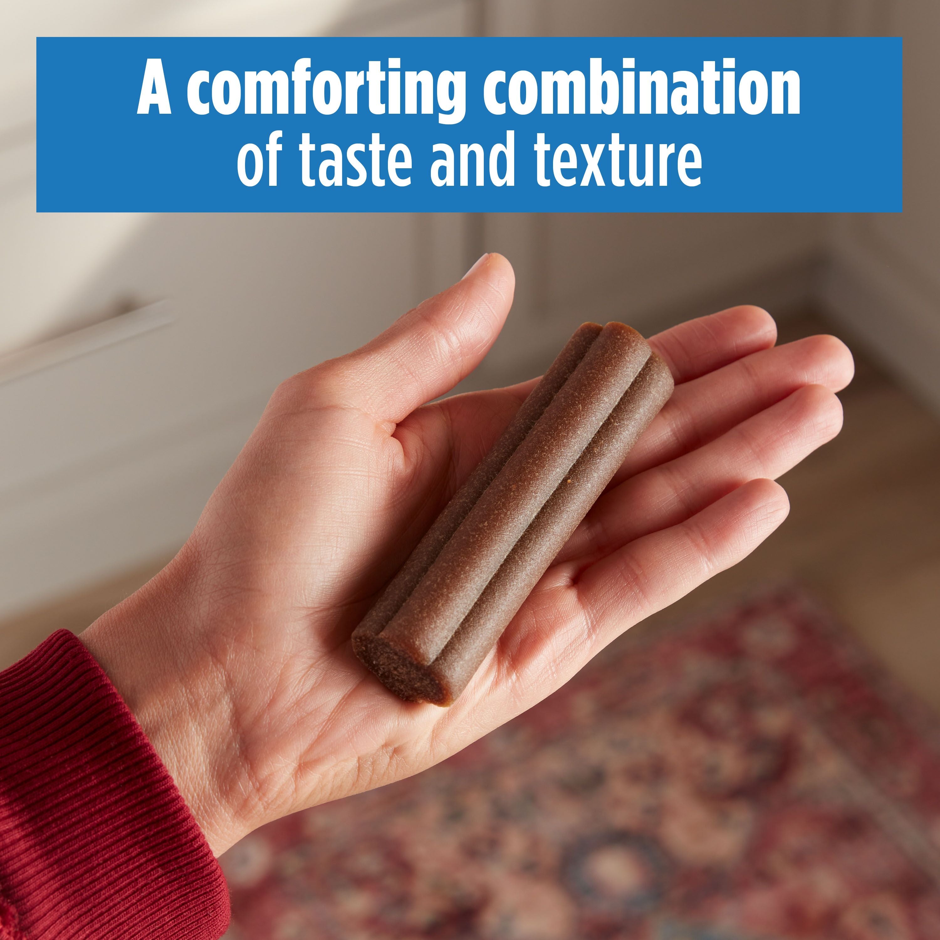Milk-Bone Comfort Chews, Dog Chews with Unique Chewy Texture and Real Beef, 40.8 oz, Product Close Up