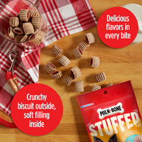 Milk-Bone Stuffed Dog Biscuits With Real Bacon and Beef, 10 oz