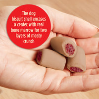 Milk-Bone MaroSnacks Bacon Flavor Small Dog Treats With Bone Marrow, 40 oz, Product Close Up