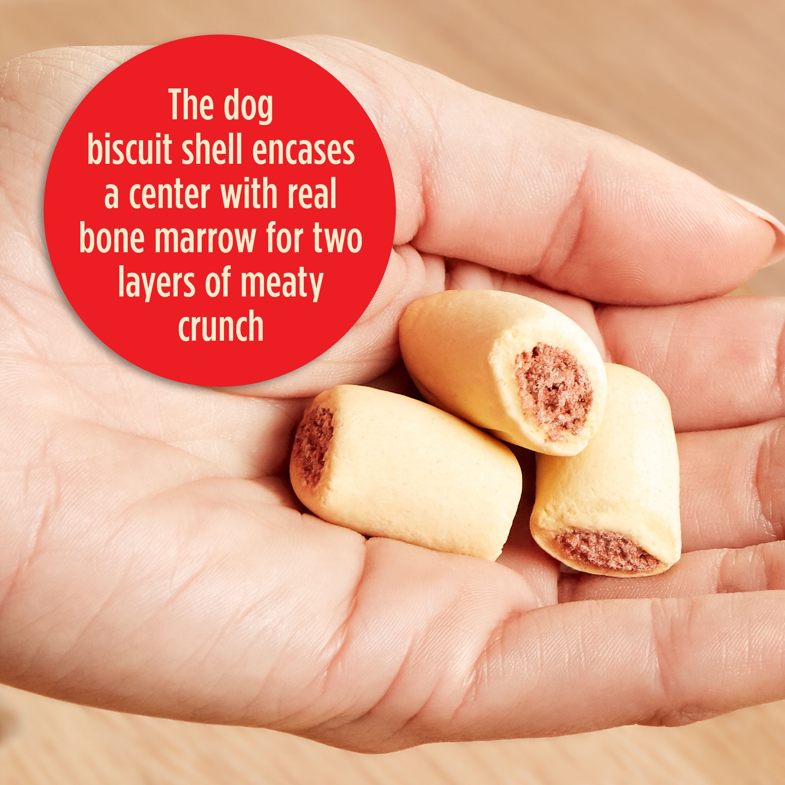 Milk-Bone MaroSnacks Small Dog Treats With Bone Marrow, 40 oz, Product Close Up