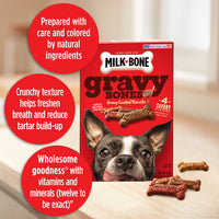 Milk-Bone GravyBones Dog Biscuits, Small Dog Treats, 60 oz, Marketing Claims