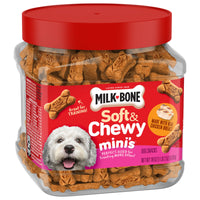 Milk-Bone Soft & Chewy Mini’s Dog Treats Made With Real Chicken, 18 oz, Front Angled