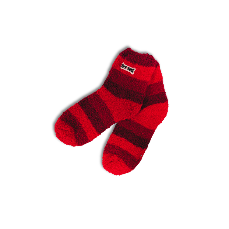 Milk-Bone Fuzzy Socks, One Size, Front