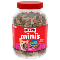 Milk-Bone Flavor Snacks Mini Dog Biscuits, Flavored Crunchy Dog Treats, 36 oz, Front of Pack