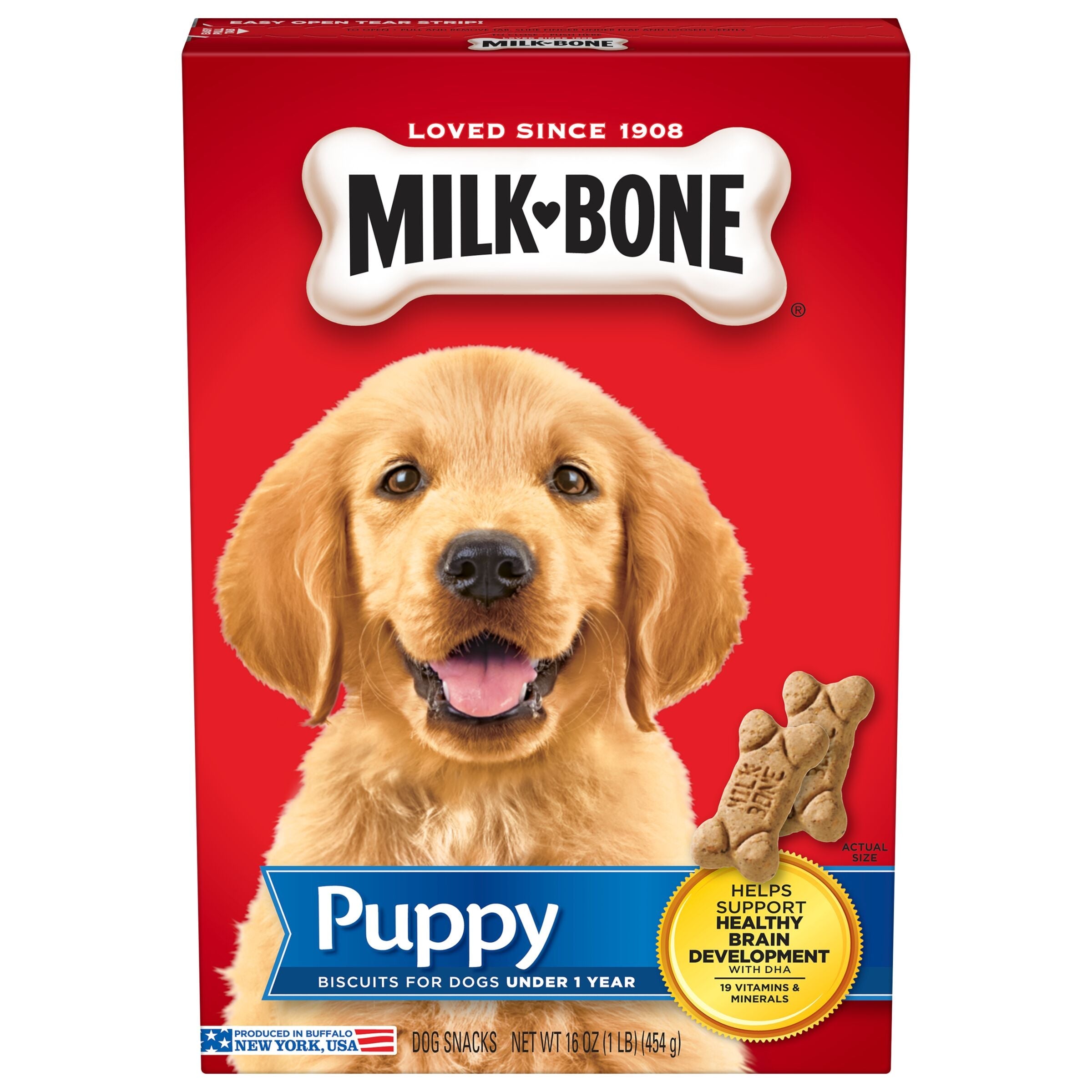 Milk-Bone Original Puppy Biscuits, 16 oz, Front