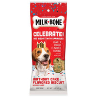 Milk-Bone Extra-Large Dipped CELEBRATE! Dog Biscuit, 2.9 oz. Pouch, Front