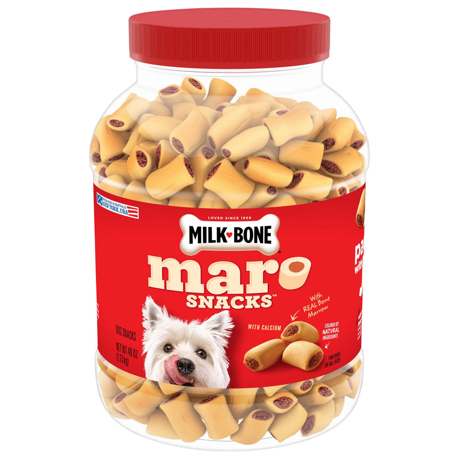 Milk-Bone MaroSnacks Small Dog Treats With Bone Marrow, 40 oz, Front