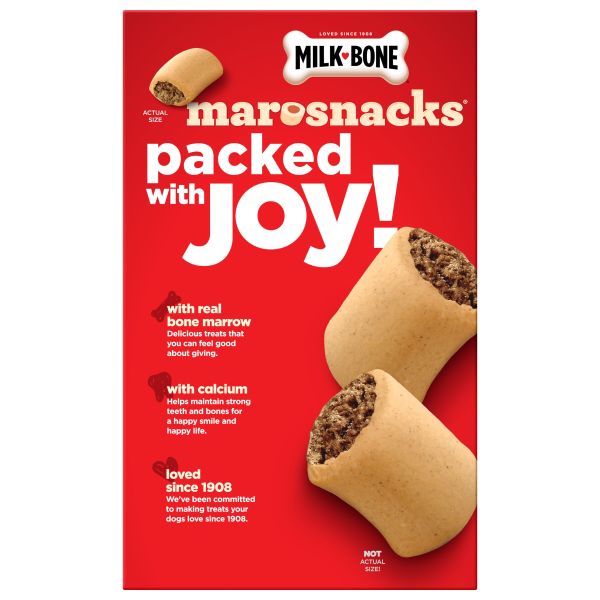 Milk-Bone MaroSnacks Peanut Butter Flavor Dog Treats With Bone Marrow, 15 oz., Back