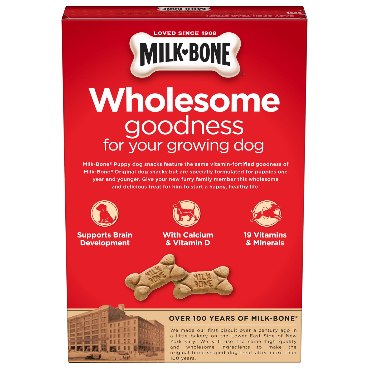 Milk-Bone Original Puppy Biscuits, 16 oz, Back